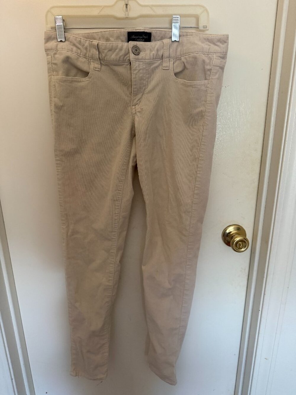 American Eagle Corduroy Tan Skinny Pants W 8